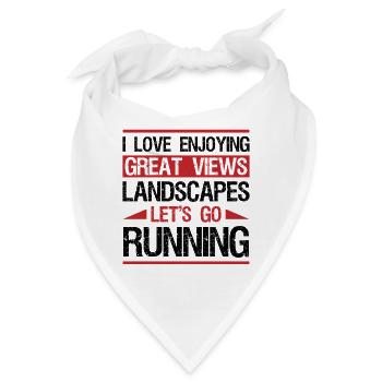 XC Running Gifts - Perfect XC Runner Design Idea - Bandana - Weiß - Vorne