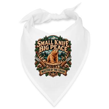 Small Knife Big Peace Master Of The Grain Bear - Bandana - Weiß - Vorne