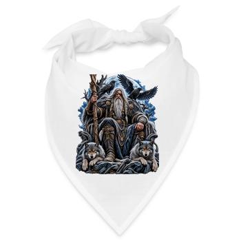 Odin – Allvater der nordischen Mythologie - Bandana - Weiß - Vorne