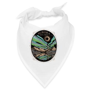 Aurora Polaris Nordlichter Arktis - Bandana - Weiß - Vorne