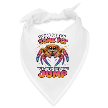 Springspinnen Zubehör Geschenk Springspinnen Fans - Bandana - Weiß - Vorne