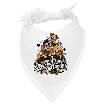 Hundeliebhaber Zu viele Hunde gibt es nicht Hunde - Bandana - Weiß - Vorne