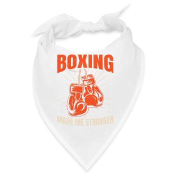 Boxing Made Me Stronger Gloves Boxing Gloves - Bandana - Weiß - Vorne