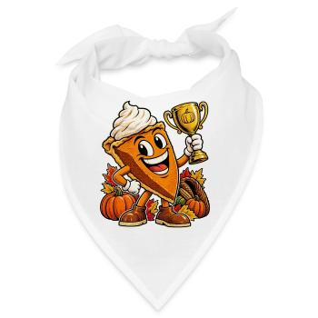 Thanksgiving Kürbiskuchen Cousin Champion - Bandana - Weiß - Vorne