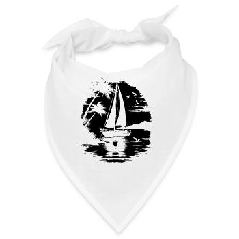Segeln - Bandana - Weiß - Vorne