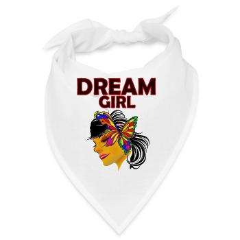 Dream Girl Schmetterlingskunst - Bandana - Weiß - Vorne