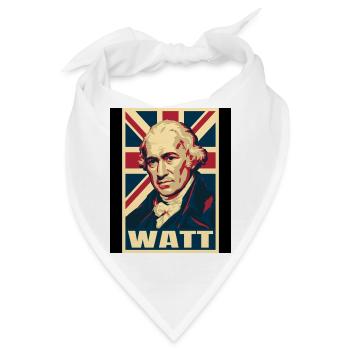 James Watt UK Pop Art - Bandana - Weiß - Vorne