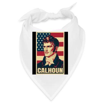 John C. Calhoun USA Pop Art - Bandana - Weiß - Vorne