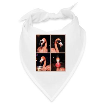 Flamingos Flamingo - Bandana - Weiß - Vorne