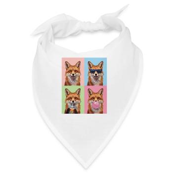 Füchse Fuchs - Bandana - Weiß - Vorne