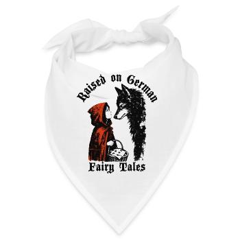 Raised on German Fairy Tails Rotkäppchen - Bandana - Weiß - Vorne