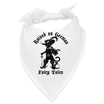 Raised on German Fairy Tails Gestiefelter Kater - Bandana - Weiß - Vorne