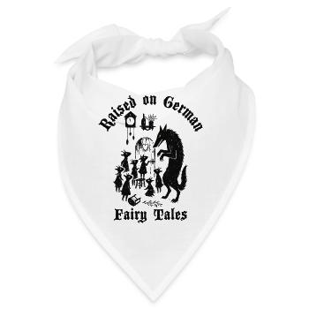 Raised on German Fairy Tails Wolf Sieben Geißlein - Bandana - Weiß - Vorne