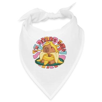 Guter Bananenbär-Scrub - Bandana - Weiß - Vorne
