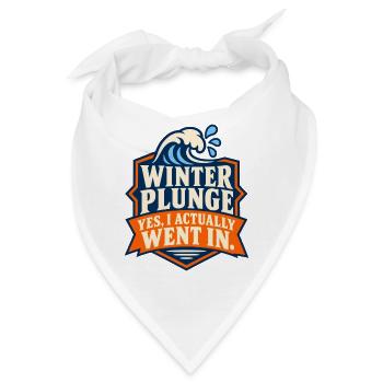 Winter Sprung Kaltwasser-challenge Schwimmfinisher - Bandana - Weiß - Vorne