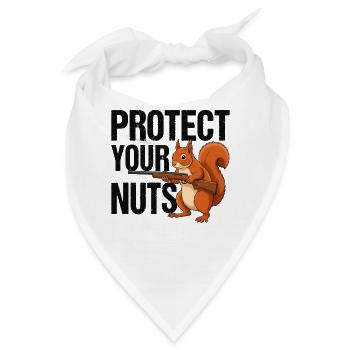 Protect Your Nuts - Bandana - Weiß - Vorne
