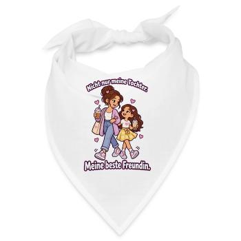 Mama Tochter Beste Freundin – Mama Liebe - Bandana - Weiß - Vorne