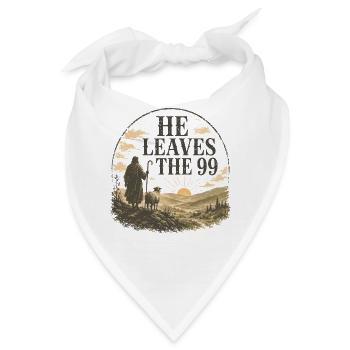Er verlässt die 99 Christian Design - Bandana - Weiß - Vorne