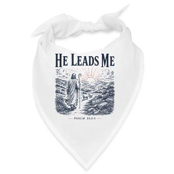 Psalm 23 Hirten-christliches Design - Bandana - Weiß - Vorne