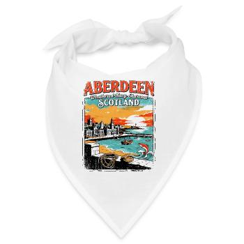 City Welcome To Aberdeen Scotland Novelty For - Bandana - Weiß - Vorne
