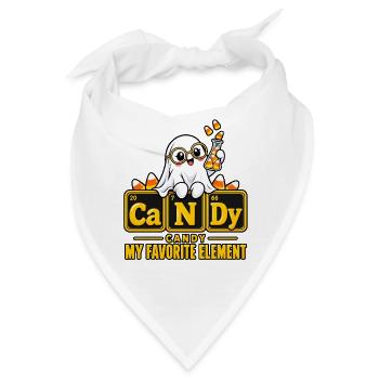 Geister Candy Elemente Design - Bandana - Weiß - Vorne
