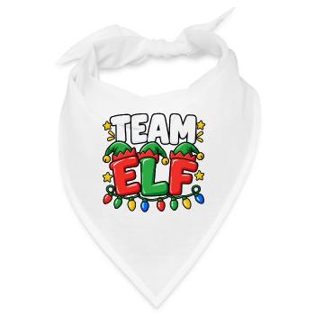 Team Elf Festliche Lichter - Bandana - Weiß - Vorne