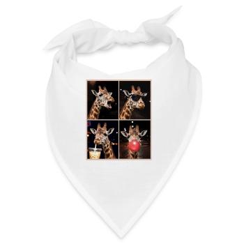 Giraffen Giraffe - Bandana - Weiß - Vorne