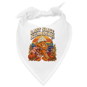 Thanksgiving Kürbiskuchen Last Slice Standing - Bandana - Weiß - Vorne
