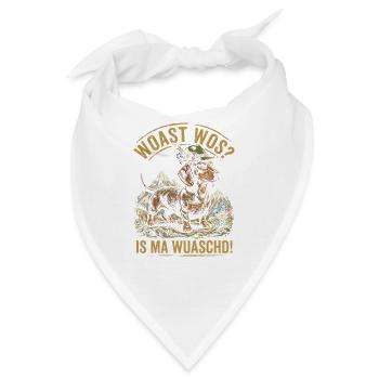 Dackel Woast Wos Is Ma Wuaschd Bayerischer Hunde - Bandana - Weiß - Vorne