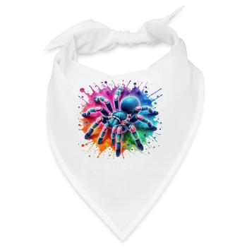 Gooty Saphir Tarantel Motiv - Bandana - Weiß - Vorne
