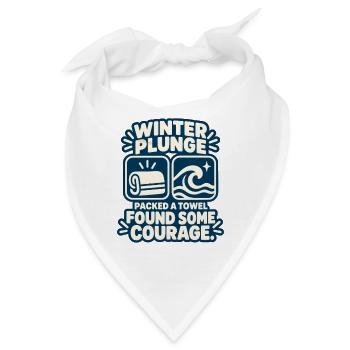 Winter Sprung Kaltwasser-challenge Schwimmfinisher - Bandana - Weiß - Vorne