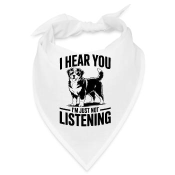 Berner Sennenhund Witz Berner Sennenhund Geschenk  - Bandana - Weiß - Vorne