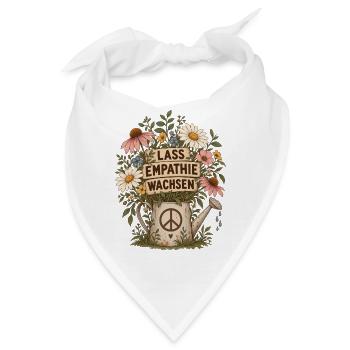 LASS EMPATHIE WACHSEN – Gegen Rassismus Statement - Bandana - Weiß - Vorne