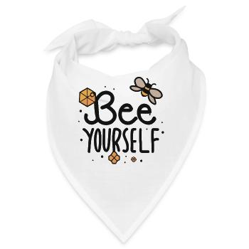 Biene dich selbst - Bandana - Weiß - Vorne