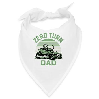 Lustiger Rasenmäher Papa Für Aufsitzmäher Fans - Bandana - Weiß - Vorne