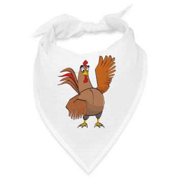 Gockel - Bandana - Weiß - Vorne