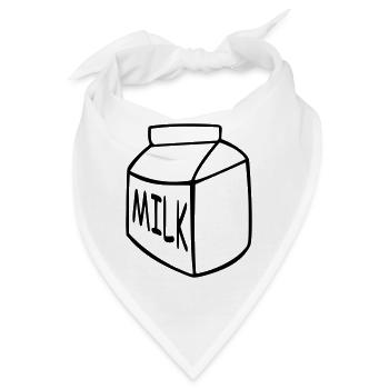 milch - Bandana - Weiß - Vorne