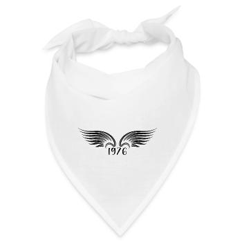 Original 1976 Jahrgang 1976 Geschenk 1976 Retro - Bandana - Weiß - Vorne