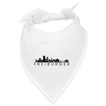 Freiburger! Freiburg, meine Stadt! - Bandana - Weiß - Vorne