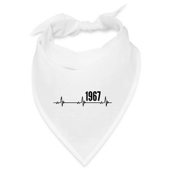 1967 Geschenk 1967 Retro 1967 Original 1967 Jahrgang - Bandana - Weiß - Vorne