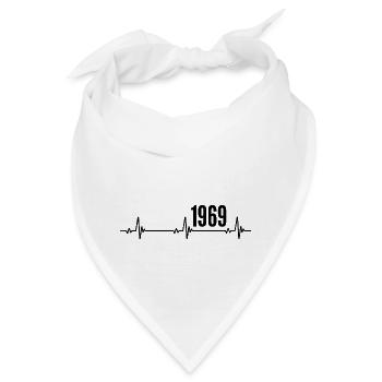 1969 Geschenk 1969 Retro 1969 Original 1969 Jahrgang - Bandana - Weiß - Vorne