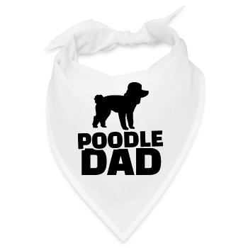 Pudel - Bandana - Weiß - Vorne
