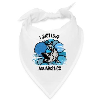 Aquarium Aquarianer Fische Zierfische Aquaristik - Bandana - Weiß - Vorne