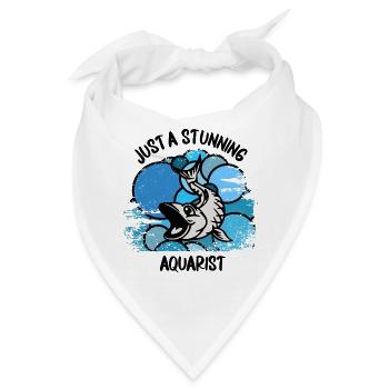 Aquarium Aquarianer Fische Zierfische Aquaristik - Bandana - Weiß - Vorne