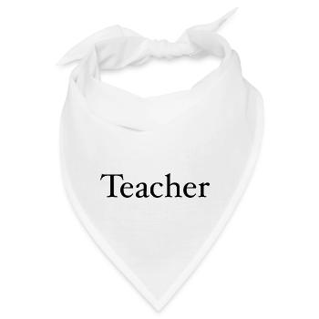 Lehrer - Bandana - Weiß - Vorne