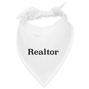 Immobilienmakler - Makler - Bandana - Weiß - Vorne