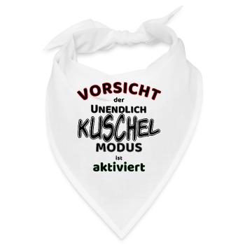 Kuschel Modus aktiviert - Bandana - Weiß - Vorne