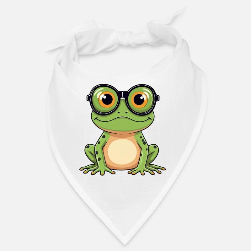 Frosch mit Brille Bandana
