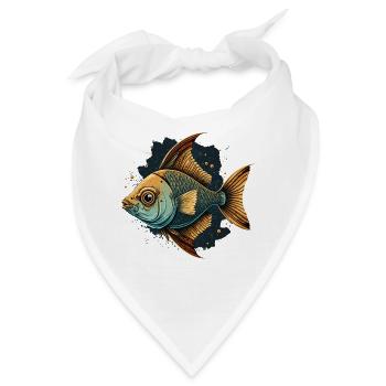 Fische in freier Wildbahn - Bandana - Weiß - Vorne