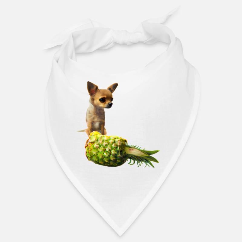 Chihuahua with pineapple Bandana